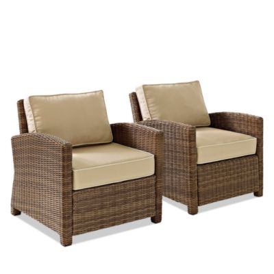 Sparrow & Wren Walton 2 Piece Outdoor Wicker Chair Set