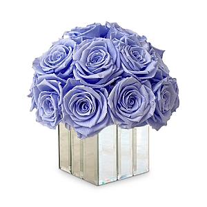 Rose Box Nyc Mini Modern Half Ball Of Roses In Violet