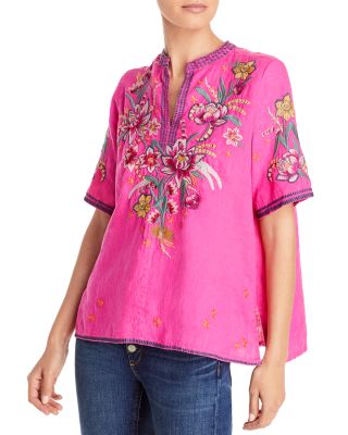 Johnny Was Jessica Embroidered Linen 