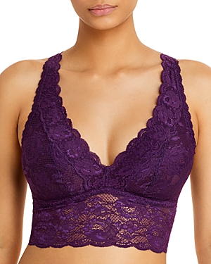 Cosabella Never Say Never Plungie Bralette In Deep Purple