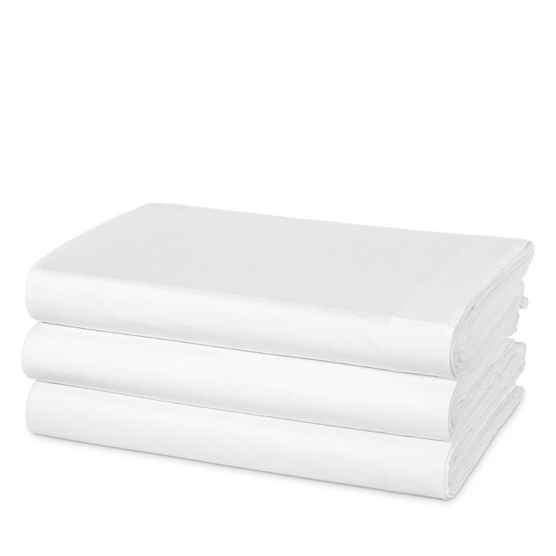 Frette Percale Queen Top Sheet In White