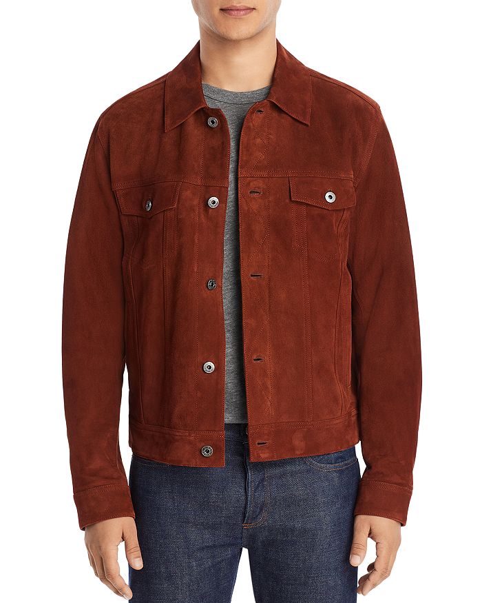 Vince suede deals trucker jacket