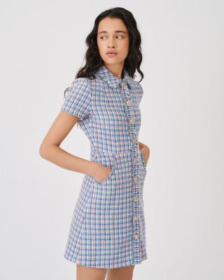 Maje Renizam Multicolor Tweed Dress | Bloomingdale's