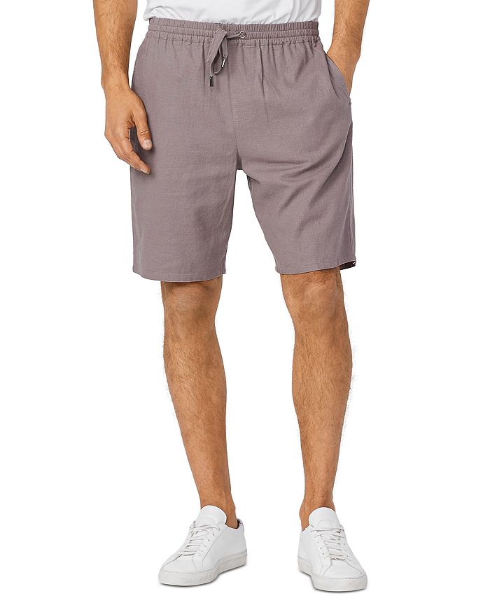 PAIGE Micah Solid Regular Fit Shorts | Bloomingdale's