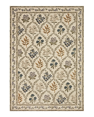 Rifle Paper Co . Fiore Fio-04 Area Rug, 7'10 X 10' In Ivory