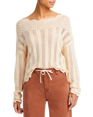 paige off the shoulder sweater