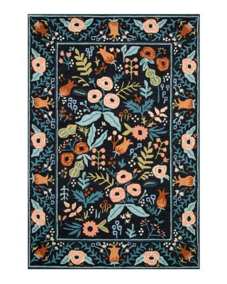 Rifle Paper Co. - Les Fleurs LES-01 Area Rug, 3'6" x 5'6"