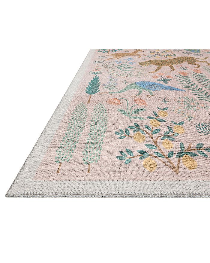 Shop Rifle Paper Co Menagerie Men-01 Area Rug, 5' X 7'6 In Blush