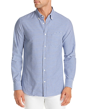 Officine Generale Anytime Gingham Regular Fit Oxford Button-Down Shirt