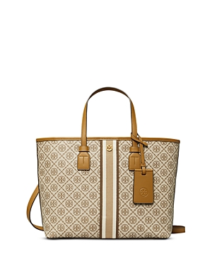 TORY BURCH T MONOGRAM SMALL COATED CANVAS TOTE,81963