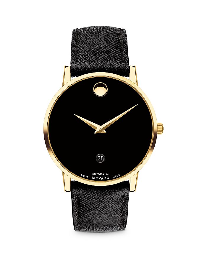 Shop Movado Museum Automatic Watch, 40mm In Gold