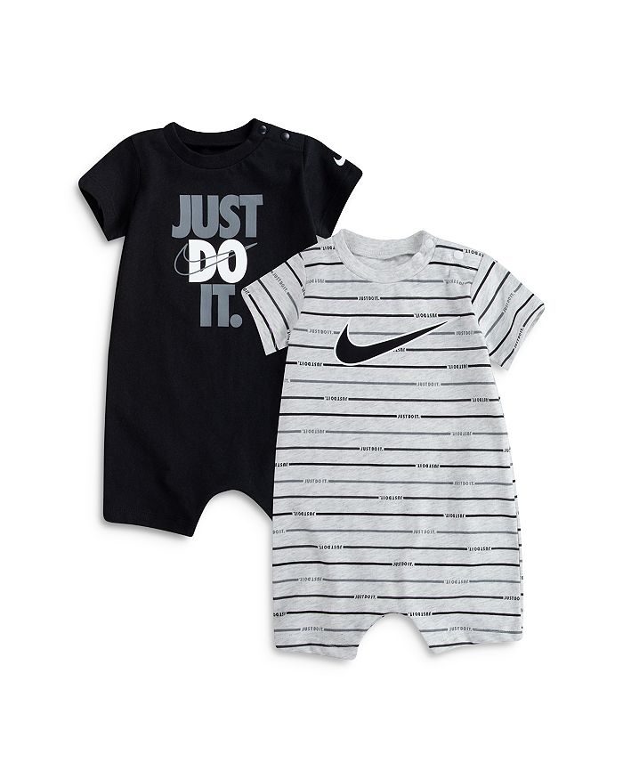 Nike Boys' JUST DO IT and Swoosh Logo Rompers, Set of 2 - Baby ...
