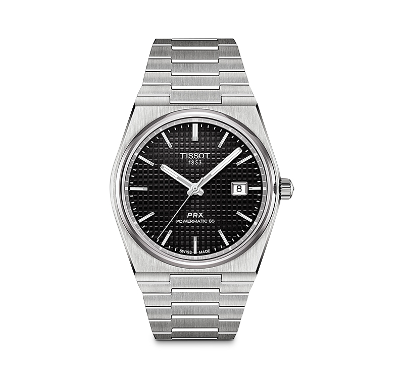 Tissot PRX Powermatic 80 Bracelet Watch, 40mm in Black at Nordstrom