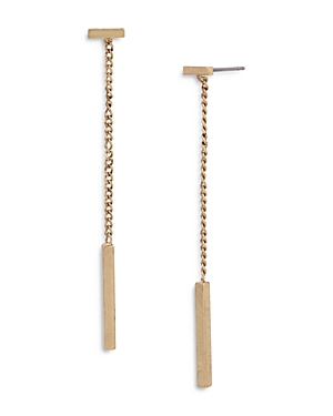 ALLSAINTS BAR AND CHAIN DROP EARRINGS,327911BRS711