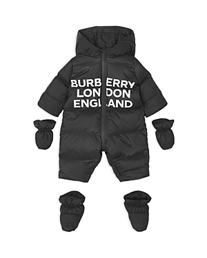 Burberry Unisex River Hooded Puffer Suit - Baby In Black