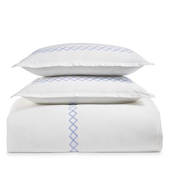 Sky - Embroidered Percale Duvet Cover Set, King - 100% Exclusive