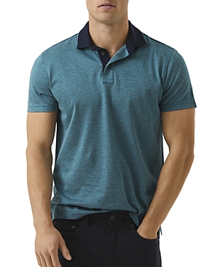 Rodd & Gunn Stanley Sports Fit Dot Short Sleeve Polo In Jade