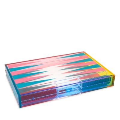 MultiColor Lucite Backgammon Set