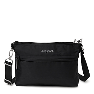 Baggallini Anti-theft Memento Crossbody Bag In Black