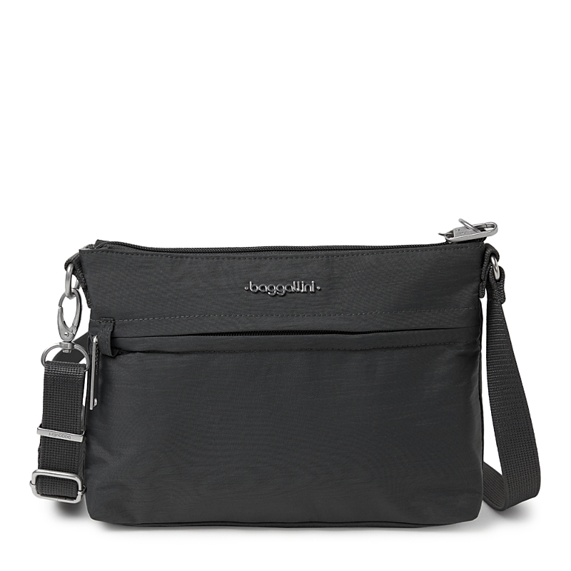 Baggallini Anti-theft Memento Crossbody Bag In Charcoal