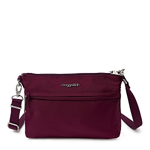 Baggallini Anti-theft Memento Crossbody Bag In Eggplant