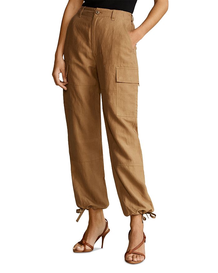 Lauren Ralph Lauren, Pants & Jumpsuits, Lauren Ralph Lauren Khaki Cargo Capri  Pants Pockets Womens Pants Petite Size 8 P