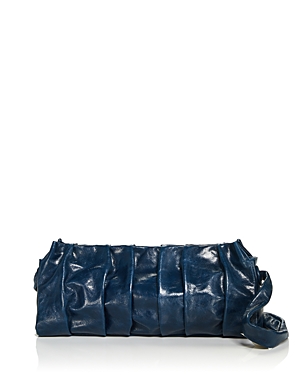 Elleme Vague Long Pleated Leather Shoulder Bag