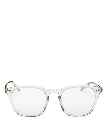 Oliver Peoples Square Clear Glasses, 52mm | Bloomingdale's