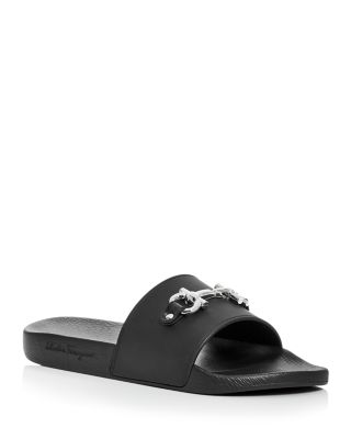 Salvatore Ferragamo Men s Groove Slide Sandals Bloomingdale s