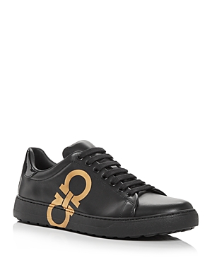 FERRAGAMO MEN'S NUMBER LOW TOP SNEAKERS,0747214