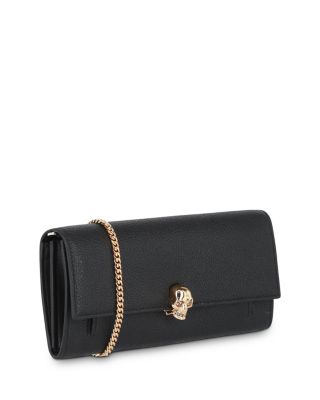小物 alexander mcqueen skull wallet chain Alexander McQUEEN Skull-Detail Leather Chain Wallet (40% off