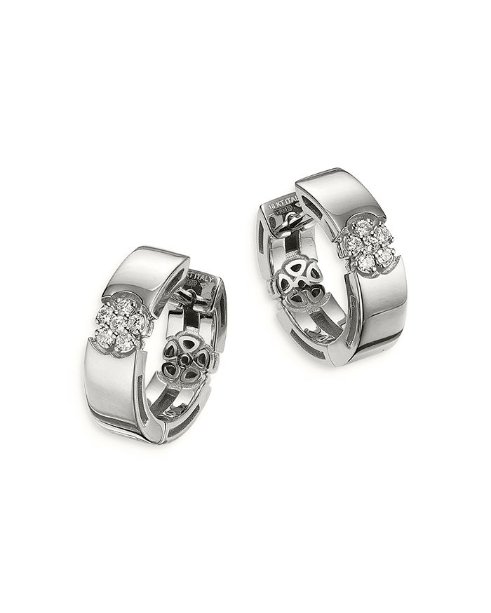 Roberto coin best sale diamond huggies