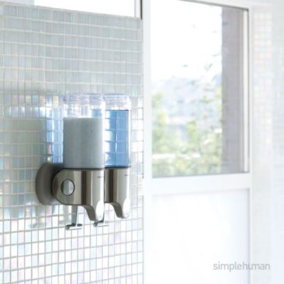Double Wall Mount Pump Shower Soap Dispenser