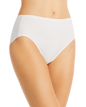 Tc Fine Intimates Micro Matte Hi-cut Briefs In Siver Peony