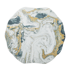 Shop Kim Seybert Cosmos Placemats, Set Of 4 In Ivory/gold/silver