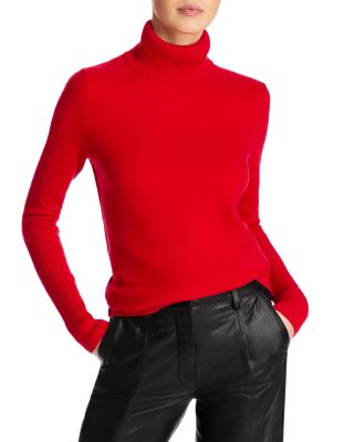 aqua cashmere turtleneck sweater