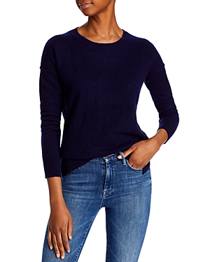 Aqua Cashmere High Low Cashmere Sweater - 100% Exclusive In Dark Plum
