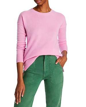 Aqua Cashmere High Low Cashmere Sweater - 100% Exclusive In Rosebud
