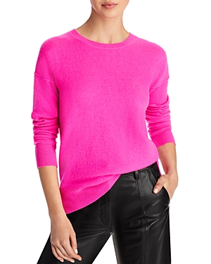 Aqua Cashmere High Low Cashmere Sweater - 100% Exclusive In Neon Pink