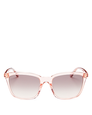 Kate Spade New York Women's Square Sunglasses, 55mm In Peach/pink
