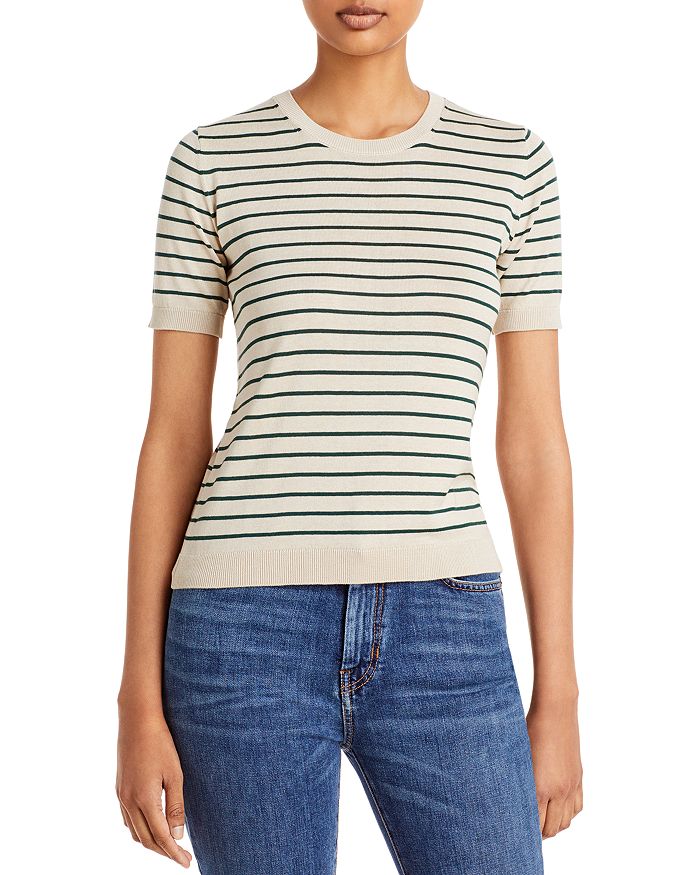Weekend Max Mara Striped Short Sleeve Sweater Bloomingdale s