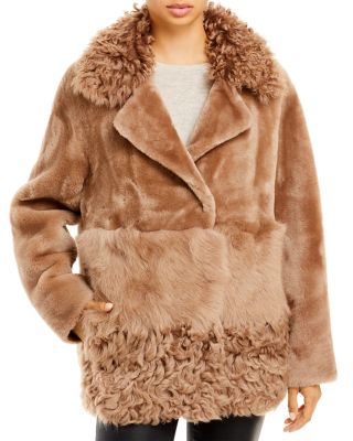 Bloomingdales shearling coats sale