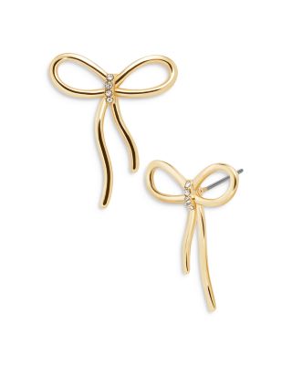 baublebar gold bow earrings