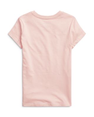 Girls' Embroidered Pony Cotton Tee - Big Kid