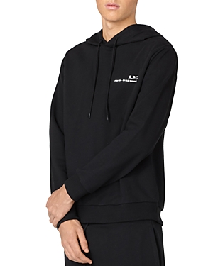 Apc A.p.c. Hoodie Standard Rue Madame Gots In Black
