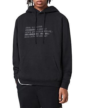 ALLSAINTS SILAS OTH COTTON LOGO PRINT RELAXED FIT HOODIE,MF067U