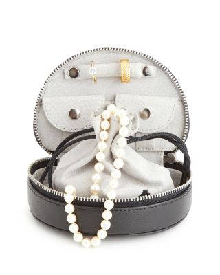 Compact Leather Jewelry Case