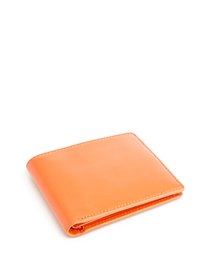 Royce New York Leather Rfid-blocking Id Flap Bifold Wallet In Orange