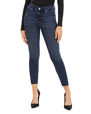 Shop Good American Good Legs Cropped Skinny Jeans In Blue660