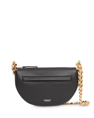 Burberry - Olympia Leather Saddle Bag